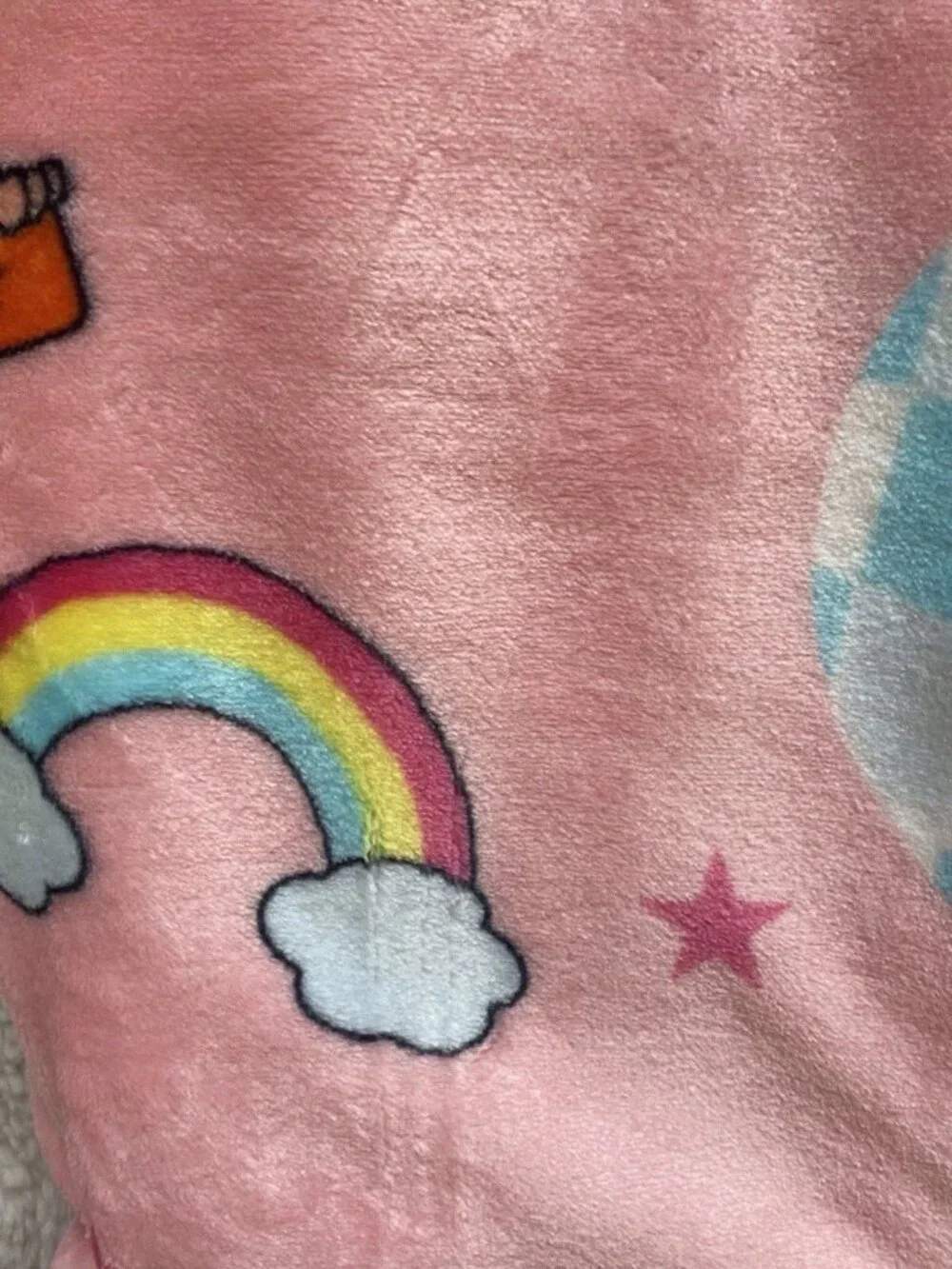 Disney Throwback Lizzie McGuire Disco Ball Pink Soft Throw Blanket 50” X 70” NEW
